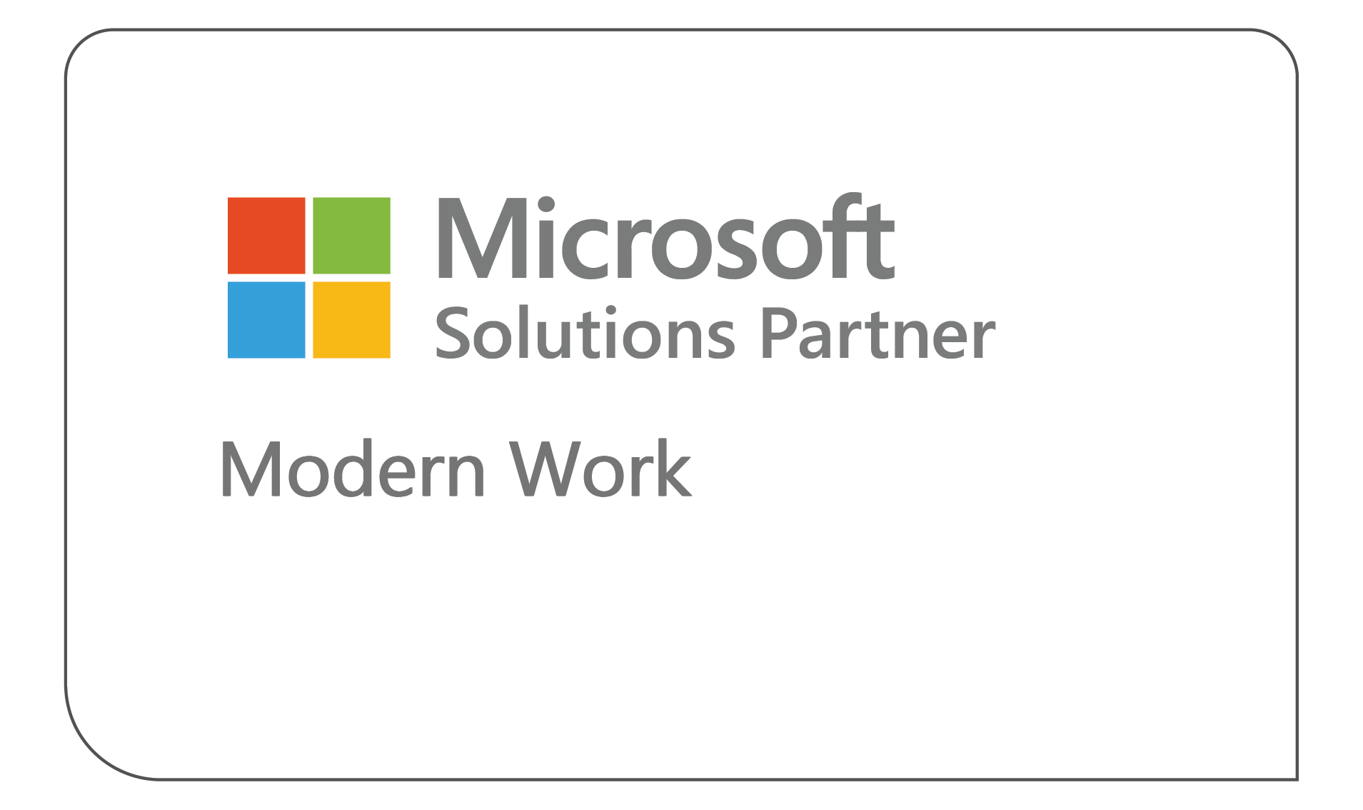 Microsoft Modern Work Badge